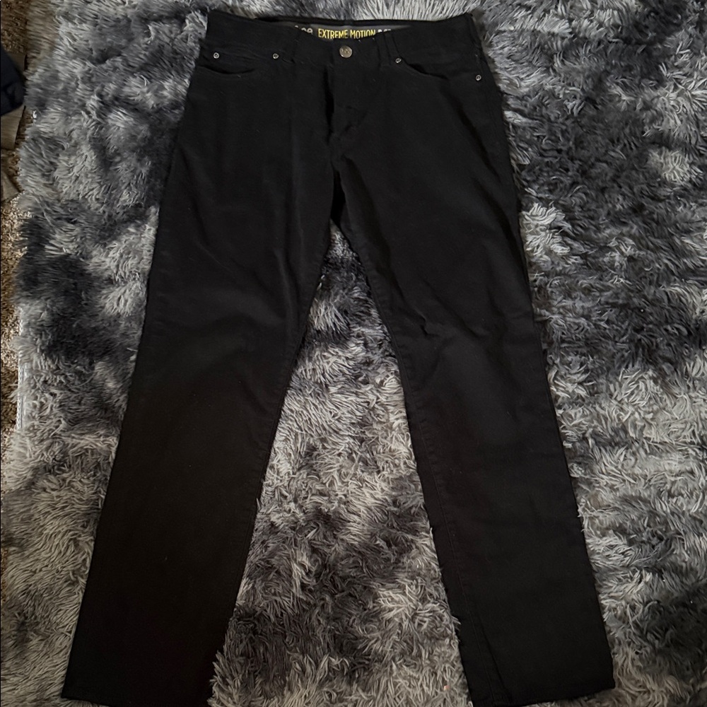 Lee Men's Black Straight Jeans